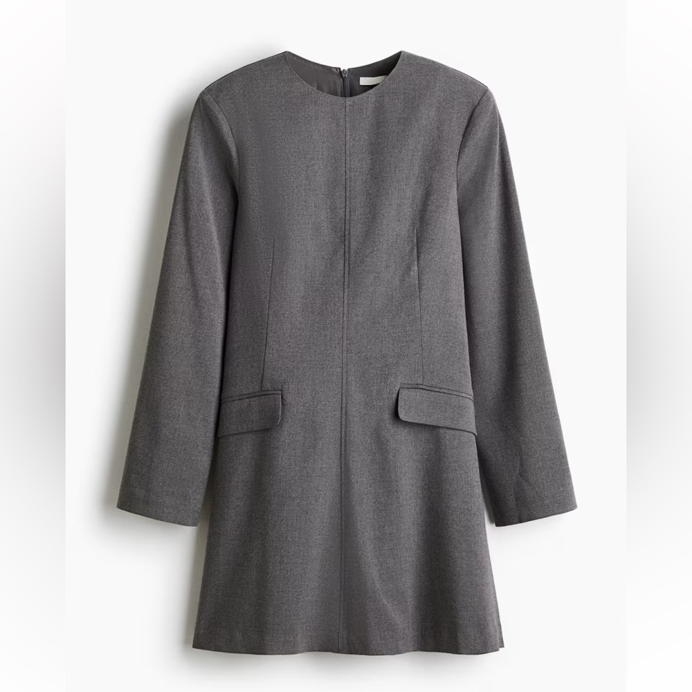 H&M Gray Mini Suit Dress